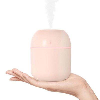 Portable Mini Humidifier 220ml, USB Cool Mist Small Desk Humidifier for Bedroom, Office, Travel & Home