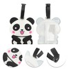 Unique Bargains Cartoon Animal Luggage Tag Black White 1 Pc - 3 of 4