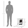 QingMoon Electric Fireplace Stove, 18" Freestanding Fireplace Heater with Two-Level Adjustment and Overheat Protection for Living Room, Bedroom - 4 of 4