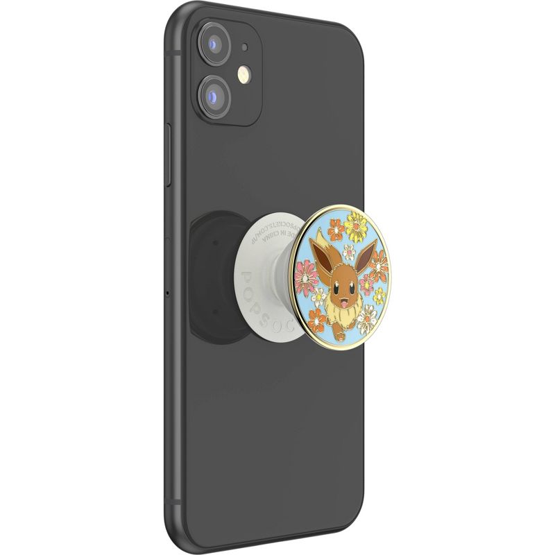 PopSockets Pokemon Cell Phone Grip &#38; Stand - Eevee Enamel Floral, 4 of 8