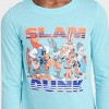 Girls' Tune Squad Slam Dunk Long Sleeve Graphic T-Shirt - Aqua Green - 2 of 3
