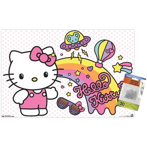 Trends International Hello Kitty - Happy Unframed Wall Poster Prints :  Target