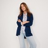 Lands' End Women's Fine Gauge Milano Belted Long Line Cardigan Sweater - 4 of 4