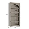 Arched Bookcase 5 Shelf Bookshelf 68.7" Tall Bookcase Farmhouse Curved Storage Rack Wooden Bookshelves - 2 of 4