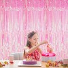 KatchOn, XtraLarge Iridescent Pink Backdrop Curtain - 3.2x8 Feet | Pink Party Day Decorations - 3 of 4