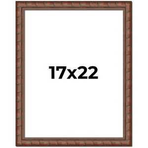 PosterPalooza | 17x22 Modern Bamboo Picture Frame, UV Acrylic, 5 Finishes - 1 of 4