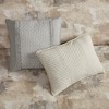 Sapphtopaz 7 Pcs Comforter Set Textured Cotton Blend Pattern Bedding Set, Quilt Set with Decorative Pillow, Machine Washable - 4 of 4