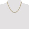 Black Bow Jewelry 4.5mm, 14k Yellow Gold, Open Concave Curb Chain Necklace - 2 of 4