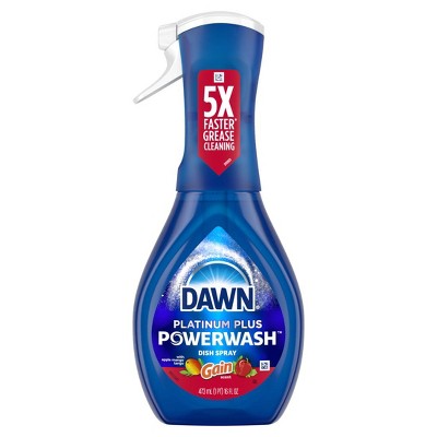 Dawn Powerwash Spray, Dish Soap, Dishwashing Liquid, Gain Apple Mango Tango, 1 Starter Kit, 16 Fl Oz