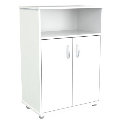 Kitchen Microwave Storage Cabinet White - Inval