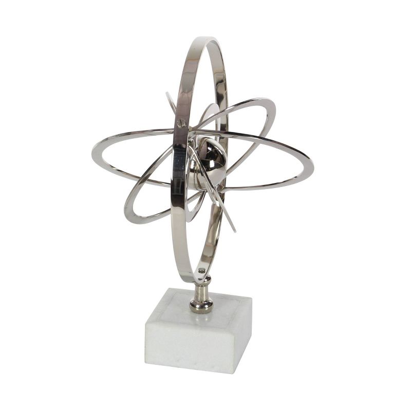 18&#34; x 12&#34; Traditional Silver and Black Armillary Sphere Silver - Olivia &#38; May, 4 of 9