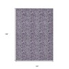 Purple Lilac And Lavender Floral Washable Indoor Outdoor Area Rug - 3 of 4