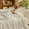 Cozy Bliss Plush Faux Fur Blanket, Ultra Soft Throw Blanket - 3 of 4