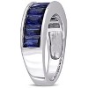 EVERLY JEWELRY | Rose Plated Sterling Silver 2 1/3 CT TGW Baguette Cut Amethyst Channel Set Semi Eternity Ring - 2 of 4