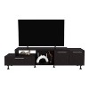 Vynxaria Modern TV Stand, 3 Doors, 1 Shelf, 50" TV Capacity, Compact Design - 2 of 4