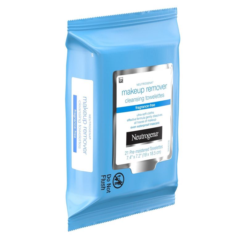 Neutrogena Makeup Remover Cleansing Towelettes, Fragrance Free - 21 ct, 4 of 8
