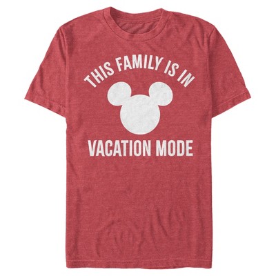 Men's Mickey & Friends Mickey Mouse Family In Vacation Mode T-shirt ...