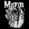 Juniors Womens Misfits Distressed Eye Skull T-Shirt - 2 of 4
