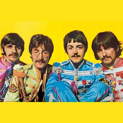 Trends International 24X36 The Beatles - Lonely Hearts Framed Wall Poster Prints