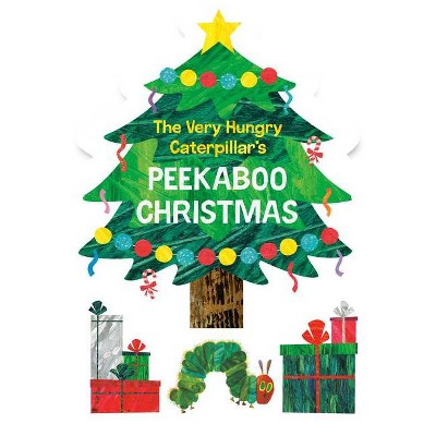 The Very Hungry Caterpillar's Peekaboo Christmas - (World of Eric Carle) by  Eric Carle (Board Book)