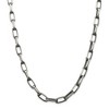Black Bow Jewelry Men's 8mm, Sterling Silver Antiqued Oval Cable Chain Necklace - 3 of 4