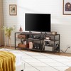 VECELO TV Stand with Power Outlets, Industrial Entertainment Center with 3-Tier Open Storage Shelves, 63 Inch - 4 of 4
