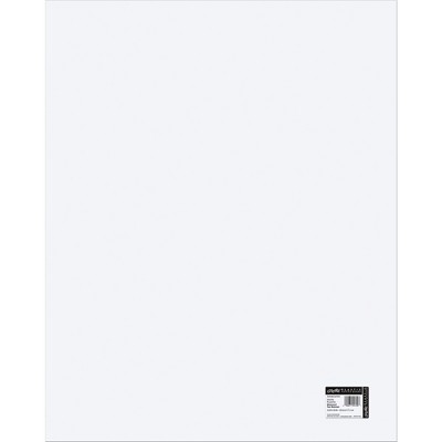 Pacon Plastic Poster Board, 22 x 28 Inches, White, Pack of 25