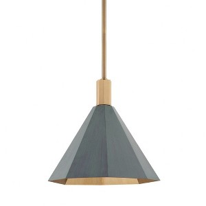 Troy Lighting Huntley 1 - Light Pendant in  Patina Brass/Verde - 1 of 1