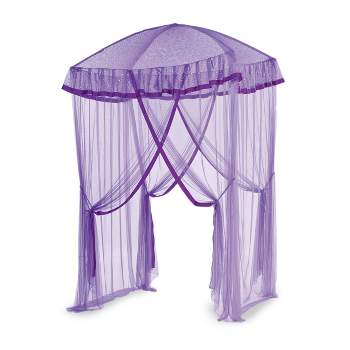 HearthSong Sparkling Lights Light-Up Bed Canopy for Twin, Full, or Queen Beds