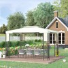Outsunny 13' x 10' Patio Gazebo Outdoor Canopy Shelter with Double Vented Roof, Storage Shelves, Steel Frame for Lawn, Backyard and Deck - image 2 of 4