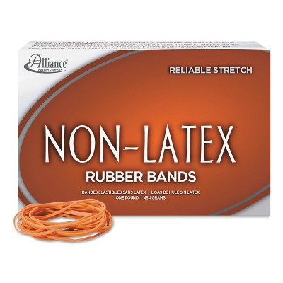 Alliance Non-Latex Rubber Bands Sz. 19 Orange 3-1/2 x 1/16 1750 Bands/1lb Box 37196