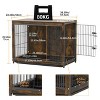 Artloge Large Modern Furniture Dog Crate Wooden Kennel Heavy Duty Cage Spacious Dog Crate End Table Pet Furniture with Double Doors & Removable Tray - 2 of 4