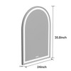 Arched Frame LED Dimmable Anti-Fog Bathroom Vanity Mirror - 4 of 4
