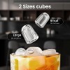 ZAFRO Ice Makers Countertop with Handle,26.5Lbs/24H,9 Cubes in 6 Mins,2 Sizes of Bullet Ice,Portable Machine with SelfCleaning,(Black) - 3 of 4