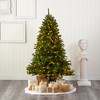 Nearly Natural 6-ft Sierra Spruce Natural Look Artificial Christmas Tree with 300 Clear LED Lights and 1357 Bendable Branches - 4 of 4