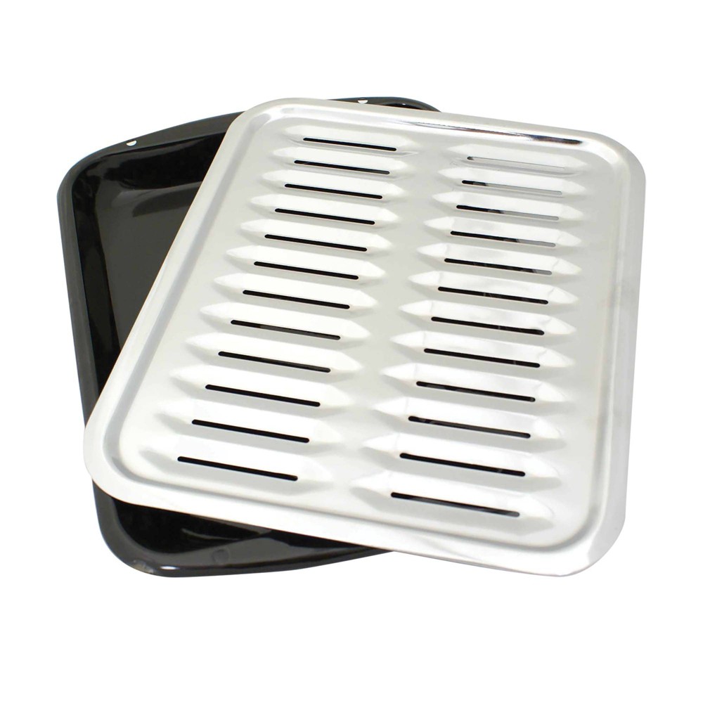 Range Kleen Air Fry Bake and Broil Pan with Chrome Grill