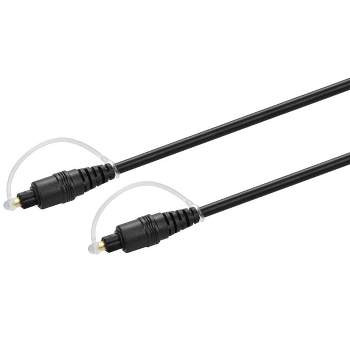 Monoprice Digital Optical Audio Cable - 6 Feet - Black | S/PDIF (Toslink) 5.0mm Ouside Diameter, Gold plated ferrule