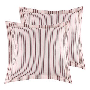 Spruce Red Euro Sham Set of 2  - Levtex Home - 1 of 4