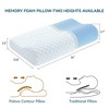 Vipbear Firm Memory Foam Contour Pillow for Pain Relief Cervical Pillow Orthopedic for Shoulder Pain,Ergonomic Pillow for Side Back Stomach Sleeper - 2 of 4