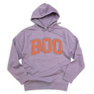Simply Sage Market Women's Graphic Hoodie Boo Varsity - 1 of 3