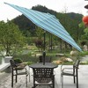 Mirexion 9 ft Outdoor Patio Sunbrella Umbrella Stripe Market Table Umbrella - 3 of 4