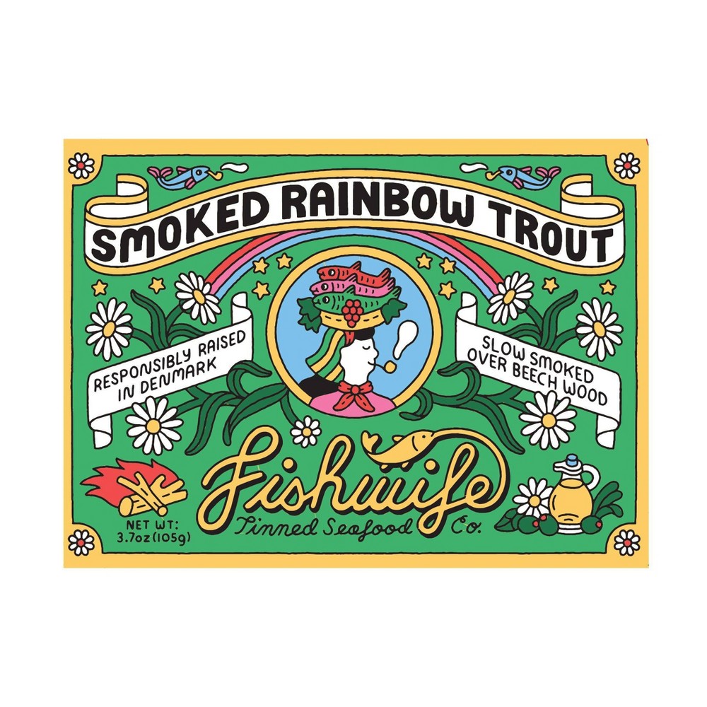 Fishwife Tinned Seafood Co Smoked Rainbow Trout - 3.7oz