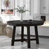 Farmhouse Round Extendable Dining Table for Dining Room - 2 of 4