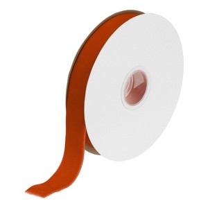 Unique Bargains Soft Single Face Spool Silky Velvet Ribbon for Bouquets DIY Crafts - 1 of 3