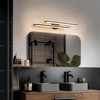 Rennnsan Myndora 17"W Hardwired Rectangle Industrial LED Dimmable Wall Sconce in Black - 4 of 4