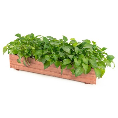 28/36/40 Inch Wooden Flower Planter Box Garden Yard Decorative Window Box Rectangular