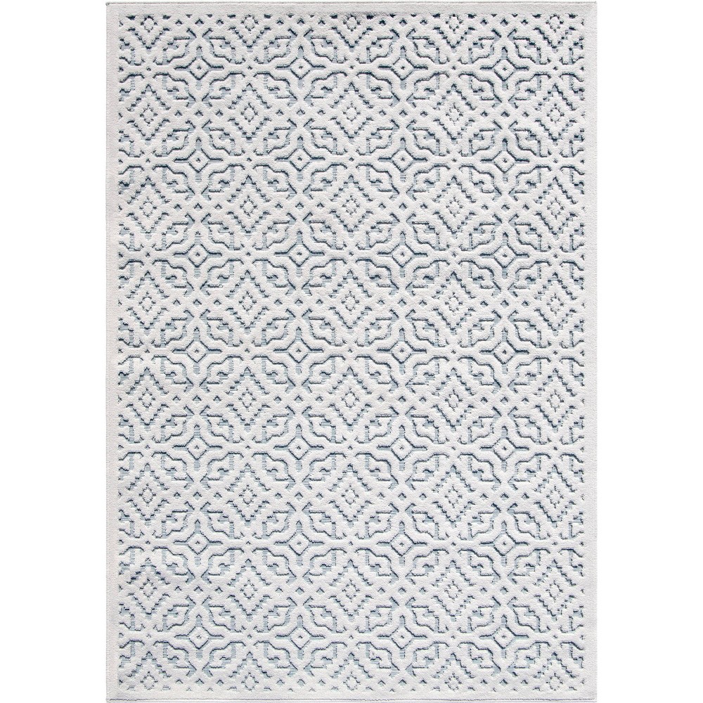 9' x 13' Blackrock Traditional Outdoor Rug Neptune Blue - Orian