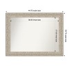 Amanti Art Luxe Non-Beveled Framed Bathroom Vanity Wall Mirror - 3 of 4