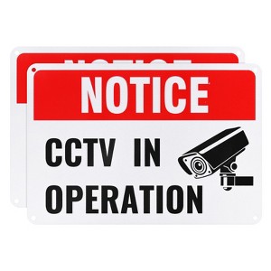Unique Bargains Aluminum Reflective Weather-Proof UV-Protection Warning Sign - 1 of 4