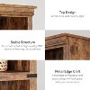 Jojoka Farmhouse Storage Book Shelf with Display Shelves, Tall Book Case for Home Office, Living Room, Bedroom - 3 of 4